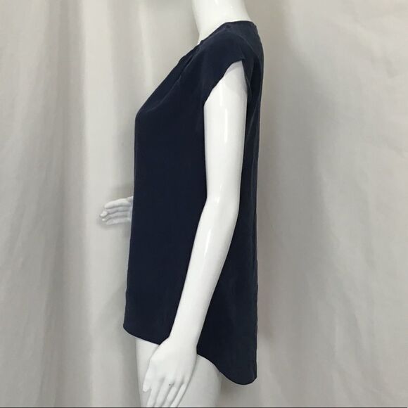 Max Studio Silk V-Neck Top (UC11) - Picture 2 of 8